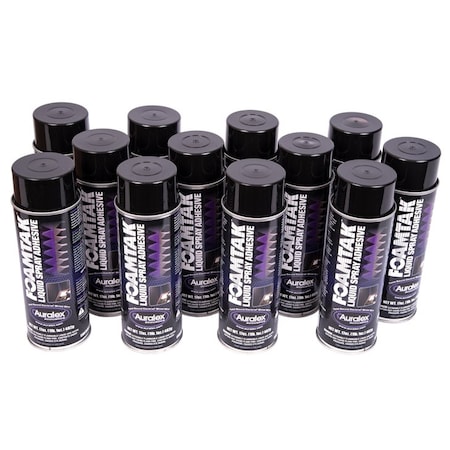 Auralex Acoustics Foamtak Acoustic Foam Spray Adhesive, 12PK Foamtak Case